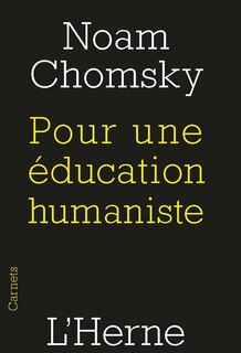 Front cover_Pour une éducation humaniste