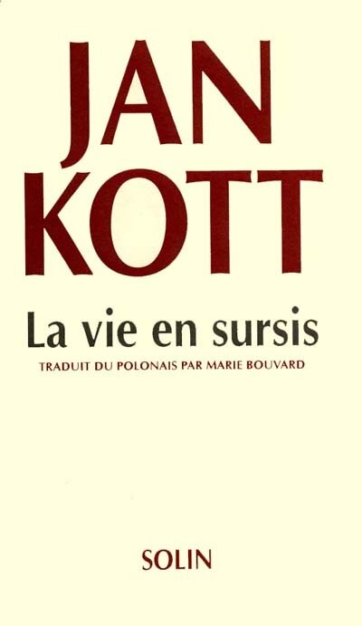 Front cover_La vie en sursis : esquisses pour une biographie