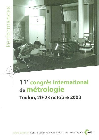 Couverture_11e Congrès international de métrologie