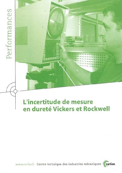 Couverture_L' incertitude de mesure en dureté Vickers et Rockwell