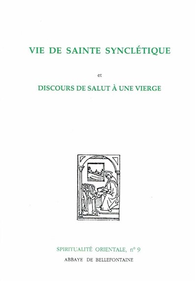 Couverture_Vie de sainte Synclétique ; Discours de salut à une vierge