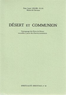 Front cover_Désert et communion : témoignage des Pères du désert recueillis à partir des Paterica arméniens