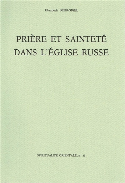 Couverture_Prière et sainteté dans l'Eglise russe
