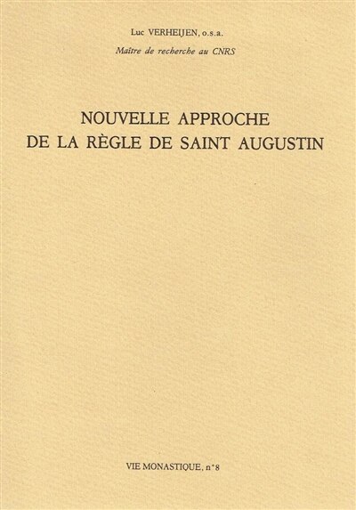 Front cover_Nouvelle approche de la règle de saint Augustin