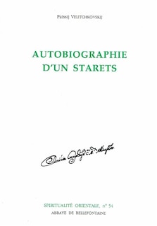 Front cover_Autobiographie d'un starets