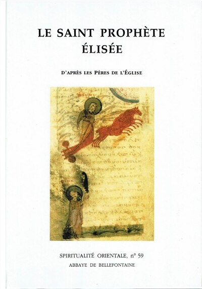 Front cover_Le Saint prophète Elisée d'après les Pères de l'Eglise
