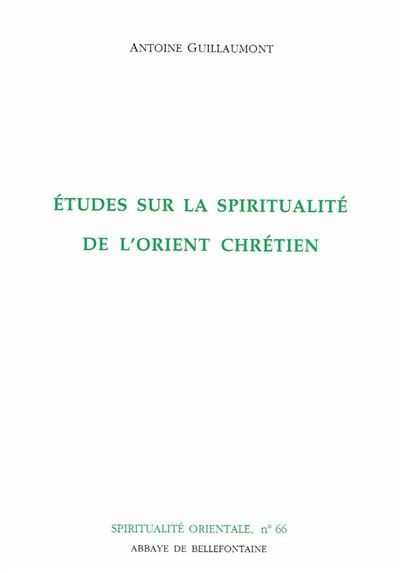 Couverture_Etudes sur la spiritualité de l'Orient chrétien