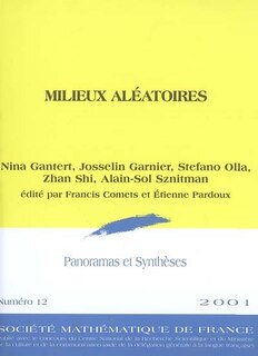 Couverture_Panoramas et synthèses, n°12. Milieux aléatoires