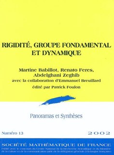 Front cover_Panoramas et synthèses, n°13. Rigidité, groupe fondamental et dynamique