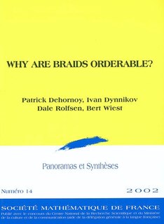 Front cover_Panoramas et synthèses, n°14. Why are braids orderable ?