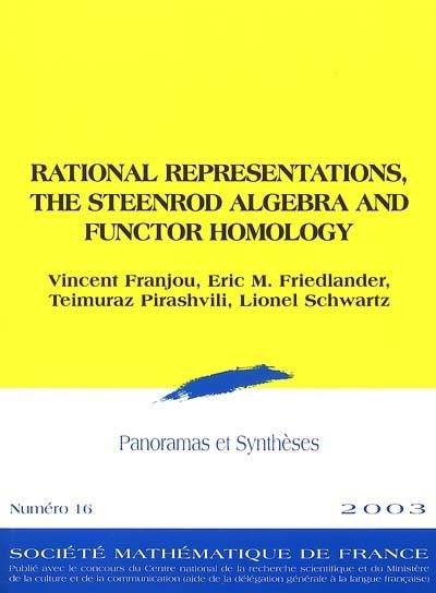 Front cover_Panoramas et synthèses, n°16. Rational representations = Représentations rationnelles
