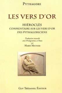 Front cover_Les Vers d'or ; Commentaire sur les vers d'or des pythagoriciens, d'Hiéroclès