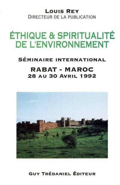 Front cover_Ethique et spiritualité de l'environnement