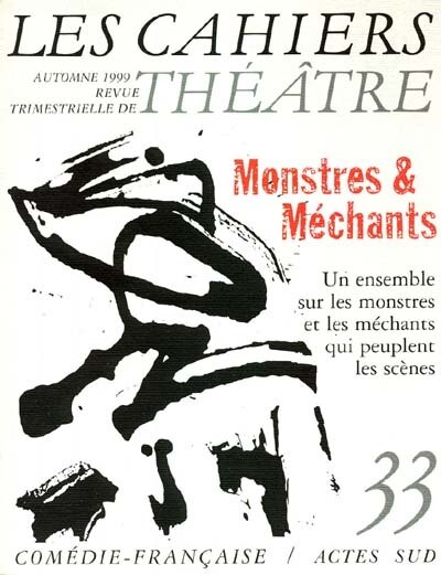 Front cover_Cahiers de la Comédie-Française (Les), n°33