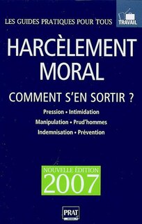 Front cover_Harcèlement moral : comment s'en sortir ?