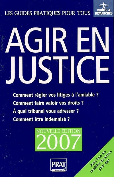 Couverture_Agir en justice et régler vos litiges à l'amiable