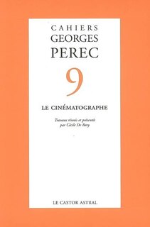 Front cover_Cahiers Georges Perec, n°9. Le cinématographe