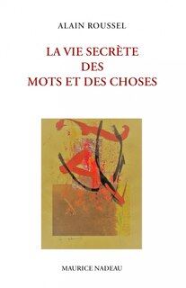 Front cover_La vie secrète des mots et des choses