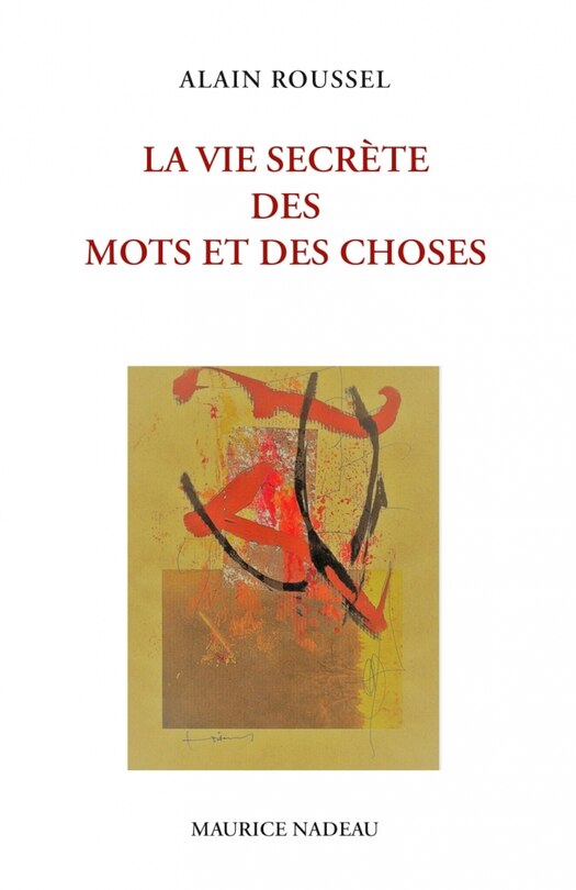 Front cover_La vie secrète des mots et des choses