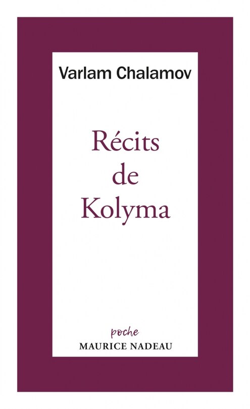 Couverture_Récits de Kolyma