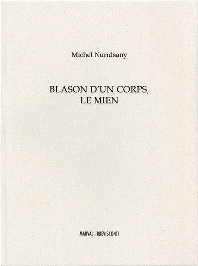 Couverture_Blason d'un corps, le mien