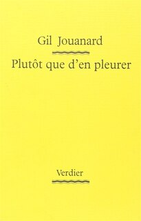 Front cover_Plutôt que d'en pleurer