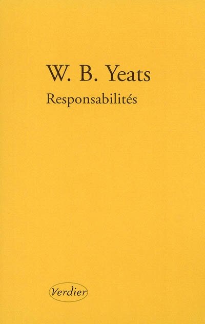 Front cover_Responsabilités ; La vieillesse de la reine Maeve ; Baile et Aillinn