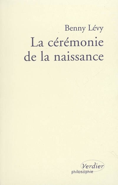 Front cover_La c&eacute;r&eacute;monie de la naissance