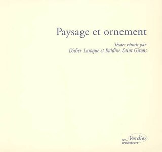 Front cover_Paysage et ornement