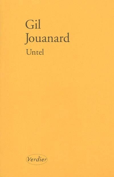 Front cover_Untel : bis repetita : nouvelles variations