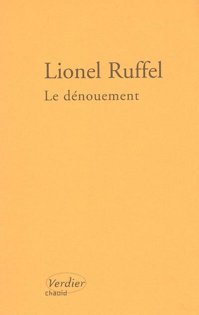 Front cover_Le dénouement