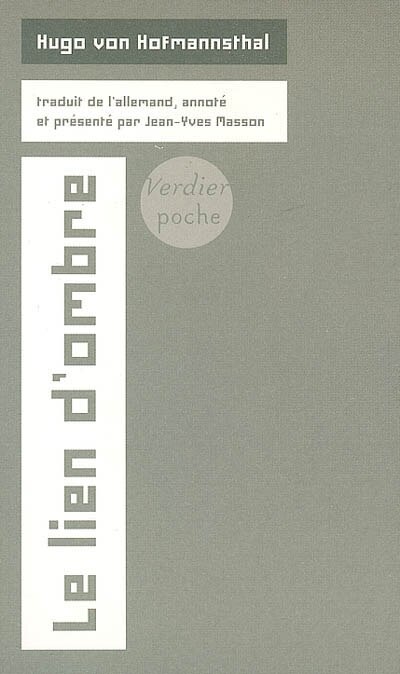 Front cover_Le lien d'ombre : poèmes complets