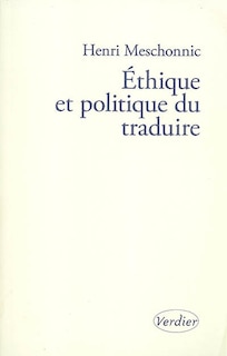 Front cover_Ethique et politique du traduire