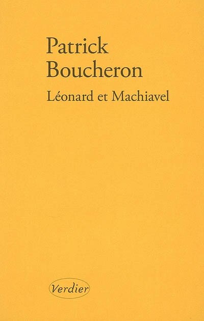 Front cover_Léonard et Machiavel