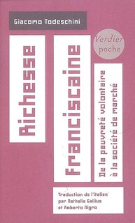 Front cover_Richesse franciscaine : de la pauvreté volontaire à la société de marché