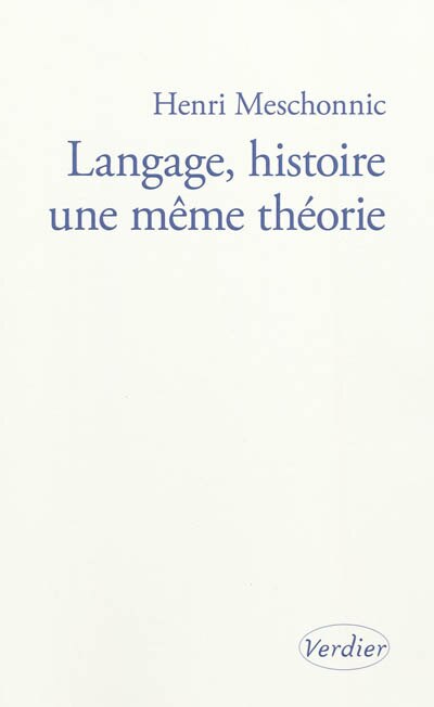 Couverture_Langage, histoire : une même théorie