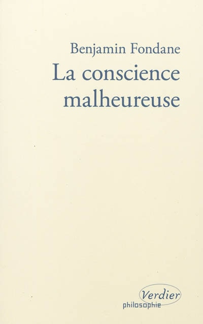 Front cover_La conscience malheureuse
