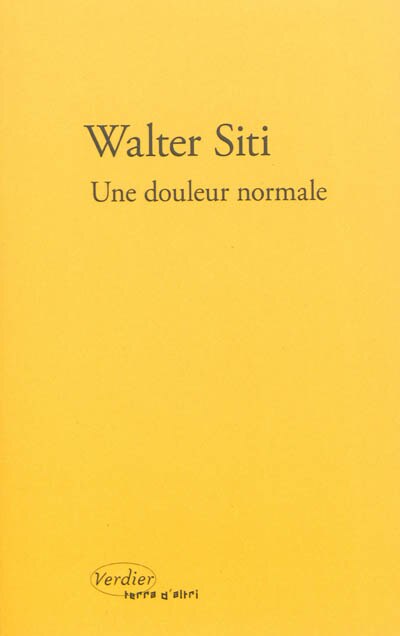 Front cover_Une douleur normale