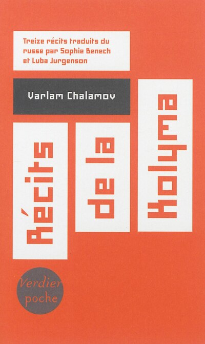 Couverture_Récits de la Kolyma : treize récits