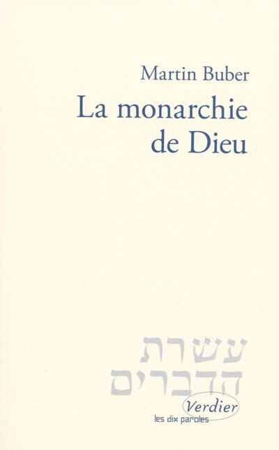 Front cover_La monarchie de Dieu