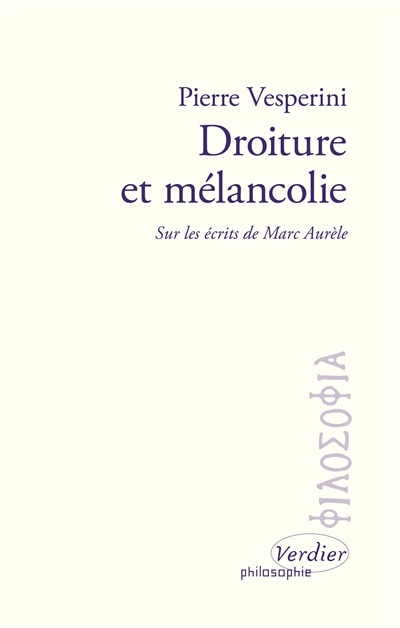 Front cover_Droiture et mélancolie