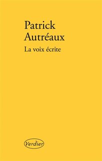 Couverture_La voix écrite