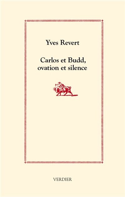 Couverture_Carlos et Budd, ovation et silence
