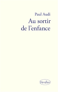 Front cover_Au sortir de l'enfance