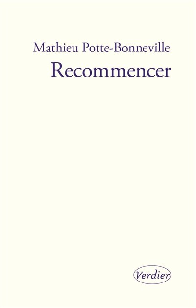Front cover_Recommencer