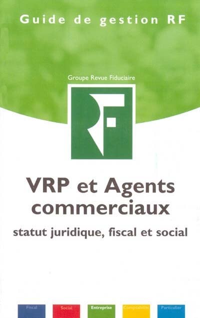 Front cover_VRP et agents commerciaux : statut juridique, fiscal et social