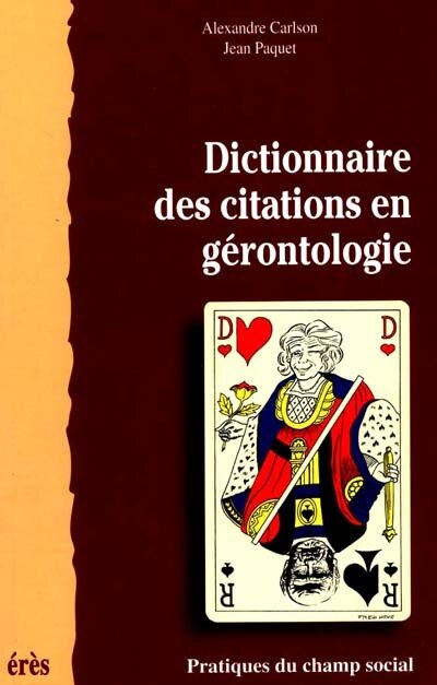 Front cover_Dictionnaire des citations en gérontologie