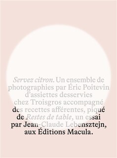 Front cover_Servez citron ; Restes de table