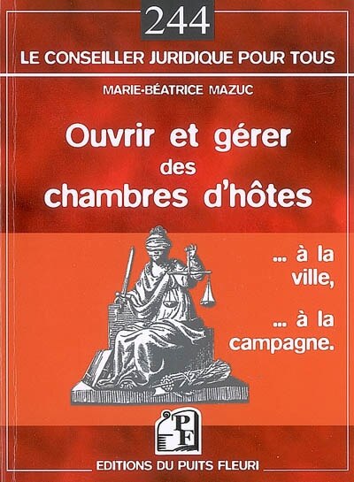 Front cover_Ouvrir et gérer des chambres d'hôtes : à la ville, à la campagne