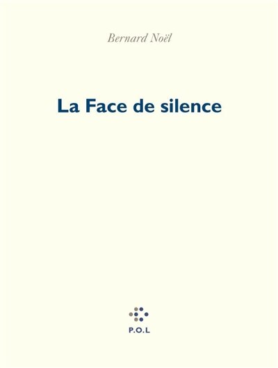 Front cover_La face de silence
